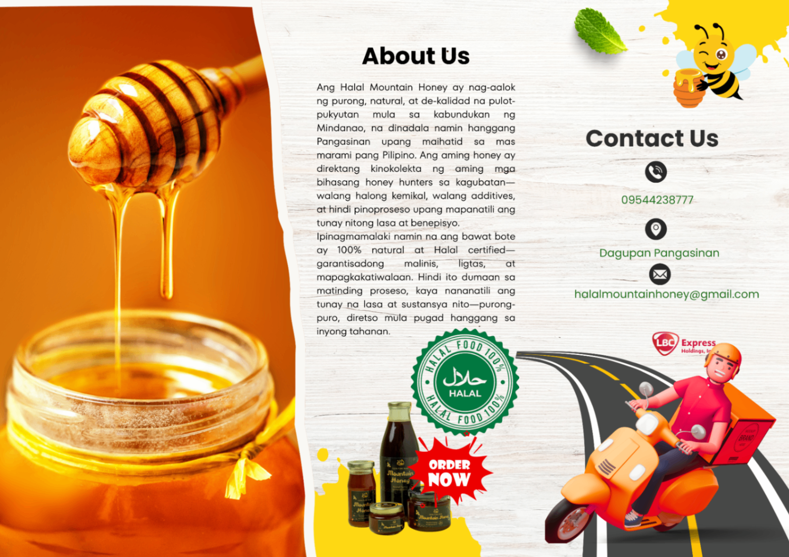 Mountain Honey About & Contact