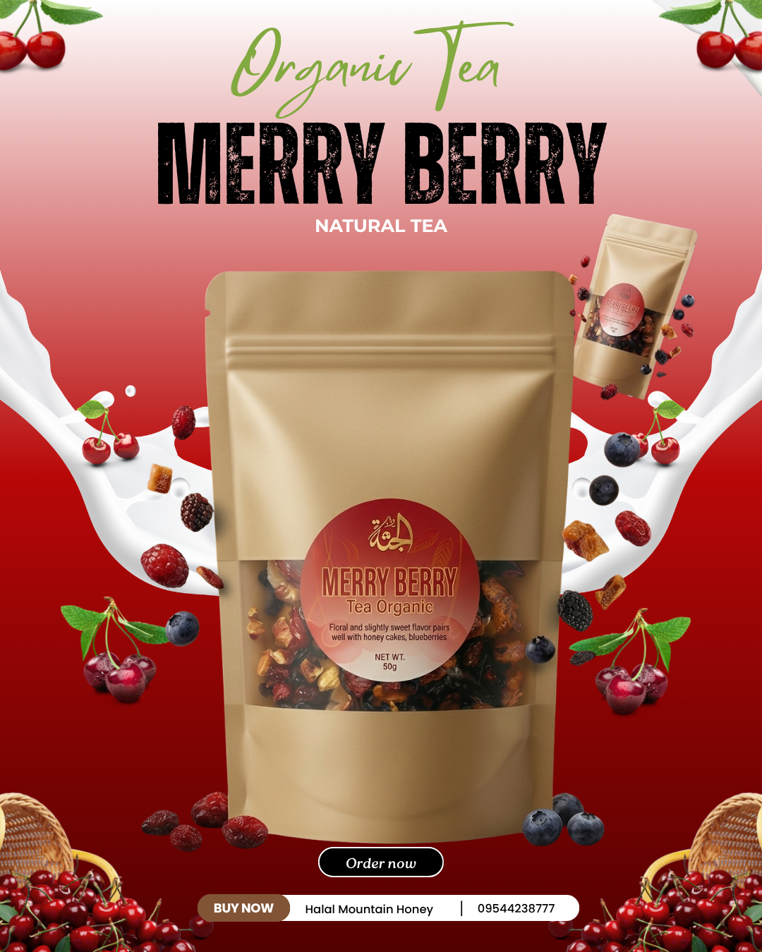 Merry Berry Tea Poster