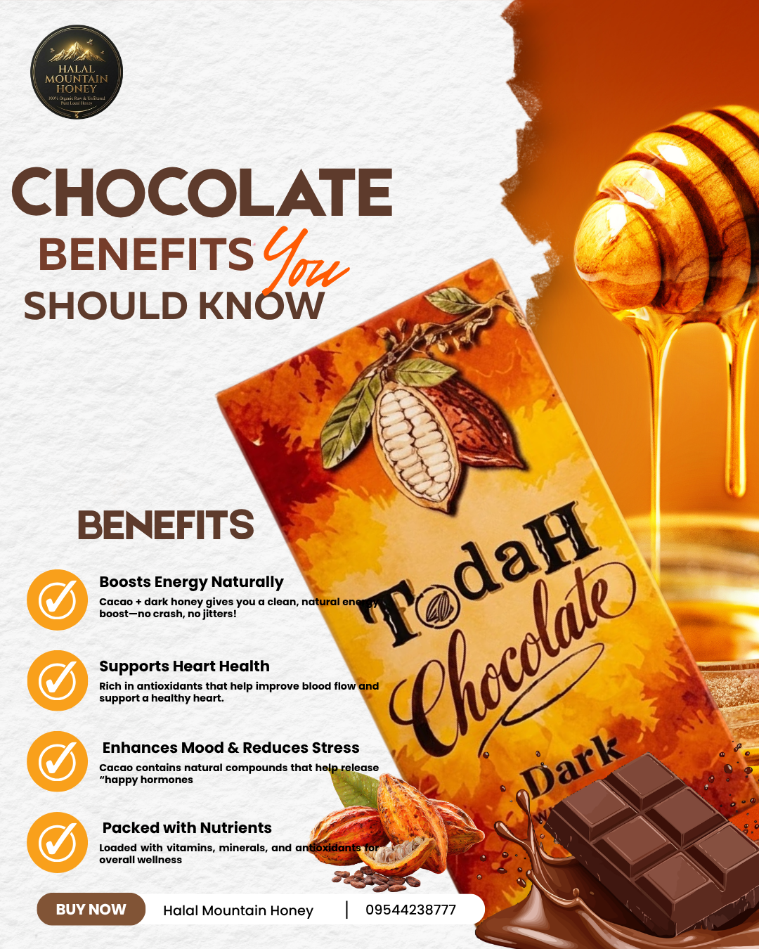 Chocolate Benefits Poster